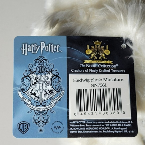 Harry Potter 10" The Noble Collection Hedwig plush-Miniature NN7561 Pre-Owned - Picture 6 of 10